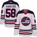 Winnipeg Jets #58 Jansen Harkins Premier White 2016 Heritage Classic NHL Jersey