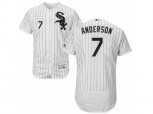 Chicago White Sox #7 Tim Anderson White Black Flexbase Authentic Collection MLB Jersey