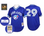Toronto Blue Jays #29 Joe Carter Replica Blue Throwback Baseball Jersey