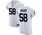Oakland Raiders #58 Kyle Wilber White Vapor Untouchable Elite Player Football Jersey