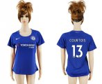 2017-18 Chelsea 13 COURTOIS Home Women Soccer Jersey