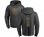 Vegas Golden Knights #61 Mark Stone Charcoal One Color Backer Pullover Hoodie