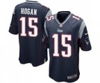 New England Patriots #15 Chris Hogan Game Navy Blue Team Color Football Jersey