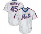 New York Mets #45 Pedro Martinez Replica White Alternate Cool Base Baseball Jersey