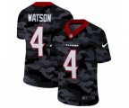 Houston Texans #4 Watson 2020 Camo Salute to Service Limited Jersey