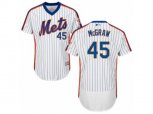 New York Mets #45 Tug McGraw White Royal Flexbase Authentic Collection MLB Jersey
