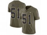 New Orleans Saints #51 Sam Mills Limited Olive 2017 Salute to Service NFL Jersey