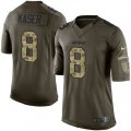 Los Angeles Chargers #8 Drew Kaser Elite Green Salute to Service NFL Jersey