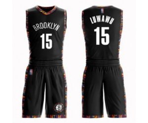Brooklyn Nets #15 Timothe Luwawu Swingman Black Basketball Suit Jersey - City Edition
