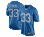 Detroit Lions #33 Kerryon Johnson Game Blue Alternate Football Jersey