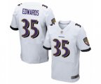 Baltimore Ravens #35 Gus Edwards Elite White Football Jersey