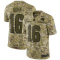 Los Angeles Rams #16 Jared Goff Limited Camo 2018 Salute to Service NFL Jersey
