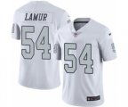 Oakland Raiders #54 Emmanuel Lamur Limited White Rush Vapor Untouchable NFL Jersey
