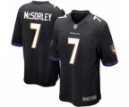 Baltimore Ravens #7 Trace McSorley Game Black Alternate Football Jersey