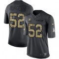 Cleveland Browns #52 James Burgess Limited Black 2016 Salute to Service NFL Jersey