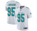 Miami Dolphins #95 Tank Carradine White Vapor Untouchable Limited Player Football Jersey