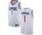 Los Angeles Clippers #1 Jerome Robinson Authentic White Basketball Jersey - Association Edition
