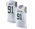 Green Bay Packers #91 Preston Smith White Rush Player Name & Number Tank Top Football Jersey