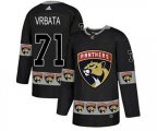 Florida Panthers #71 Radim Vrbata Black Team Logo Fashion Stitched Hockey Jersey