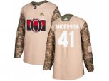 Adidas Ottawa Senators #41 Craig Anderson Camo Authentic 2017 Veterans Day Stitched NHL Jersey