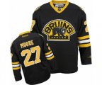 Reebok Boston Bruins #27 John Moore Premier Black Third NHL Jersey