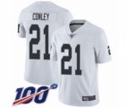 Oakland Raiders #21 Gareon Conley White Vapor Untouchable Limited Player 100th Season Football Jersey