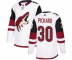 Arizona Coyotes #30 Calvin Pickard Authentic White Away Hockey Jersey