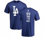 Los Angeles Dodgers #99 Hyun-Jin Ryu Royal Blue Backer T-Shirt