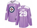 Winnipeg Jets #29 Patrik Laine Purple Authentic Fights Cancer Stitched NHL Jersey