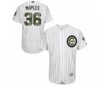 Chicago Cubs Dillon Maples Authentic White 2016 Memorial Day Fashion Flex Base Baseball Player Jersey