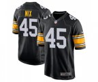 Pittsburgh Steelers #45 Roosevelt Nix Game Black Alternate Football Jersey