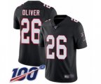 Atlanta Falcons #26 Isaiah Oliver Black Alternate Vapor Untouchable Limited Player 100th Season Football Jersey