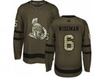 Adidas Ottawa Senators #6 Chris Wideman Green Salute to Service Stitched NHL Jersey