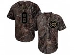 Chicago Cubs #8 Ian Happ Camo Realtree Collection Cool Base Stitched MLB Jersey