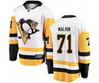 Pittsburgh Penguins #71 Evgeni Malkin Fanatics Branded White Away Breakaway NHL Jersey