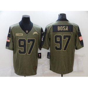 Los Angeles Chargers #97 Joey Bosa Nike Olive 2021 Salute To Service Limited Player Jersey