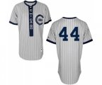Chicago Cubs #44 Anthony Rizzo Replica White 1909 Turn Back The Clock Baseball Jersey