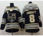 Los Angeles Kings #8 Drew Doughty Black-White Pullover Hooded