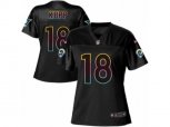 Women Los Angeles Rams #18 Cooper Kupp Game Black Fashion NFL Jersey