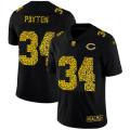 Chicago Bears #34 Walter Payton Men's Nike Leopard Print Fashion Vapor Limited NFL Jersey Black
