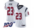Houston Texans #23 Carlos Hyde White Vapor Untouchable Limited Player 100th Season Football Jersey