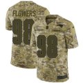 New England Patriots #98 Trey Flowers Limited Camo 2018 Salute to Service NFL Jersey