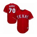 Texas Rangers #70 Brock Burke Authentic Red Alternate Cool Base Baseball Player Jersey