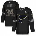St. Louis Blues #34 Jake Allen Black Authentic Classic Stitched NHL Jersey