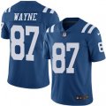 Indianapolis Colts #87 Reggie Wayne Limited Royal Blue Rush Vapor Untouchable NFL Jersey