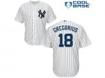 New York Yankees #18 Didi Gregorius Replica White Home MLB Jersey