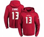 Tampa Bay Buccaneers #13 Mike Evans Red Name & Number Pullover Hoodie
