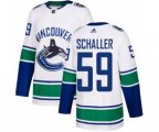 Vancouver Canucks #59 Tim Schaller Authentic White Away NHL Jersey