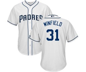 San Diego Padres #31 Dave Winfield Replica White Home Cool Base MLB Jersey