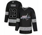 Washington Capitals #13 Jakub Vrana Authentic Black Team Logo Fashion NHL Jersey